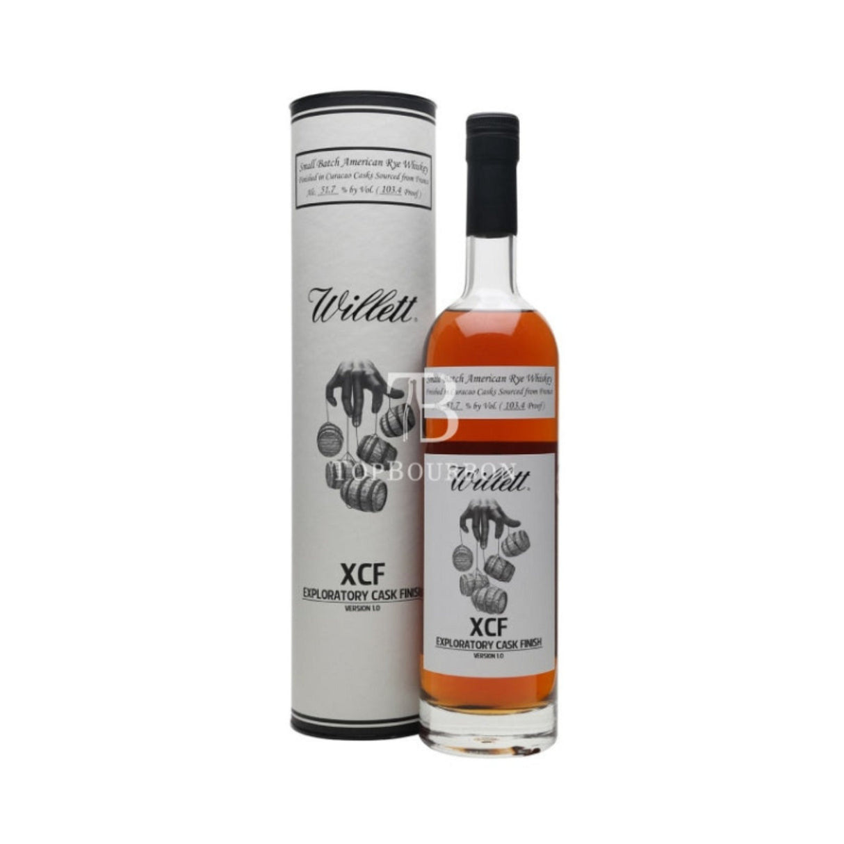 Willett XCF Exploratory Cask Finish Rye Whiskey Cask Strength 750ml