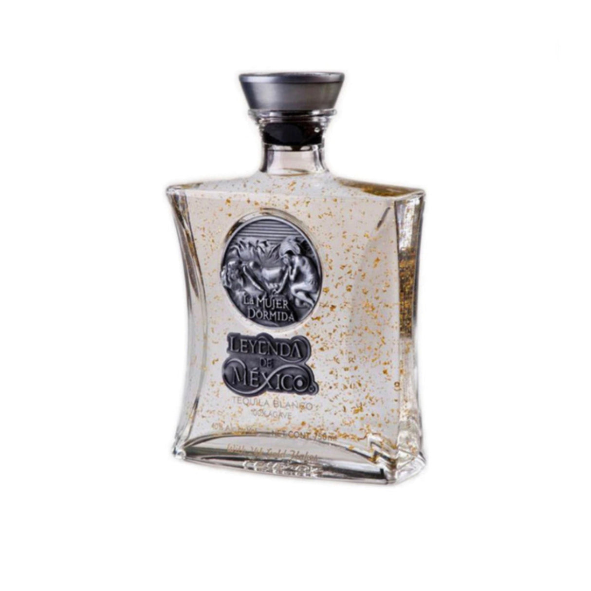 Leyenda de Mexico Blanco Tequila with Gold Flakes 750ml