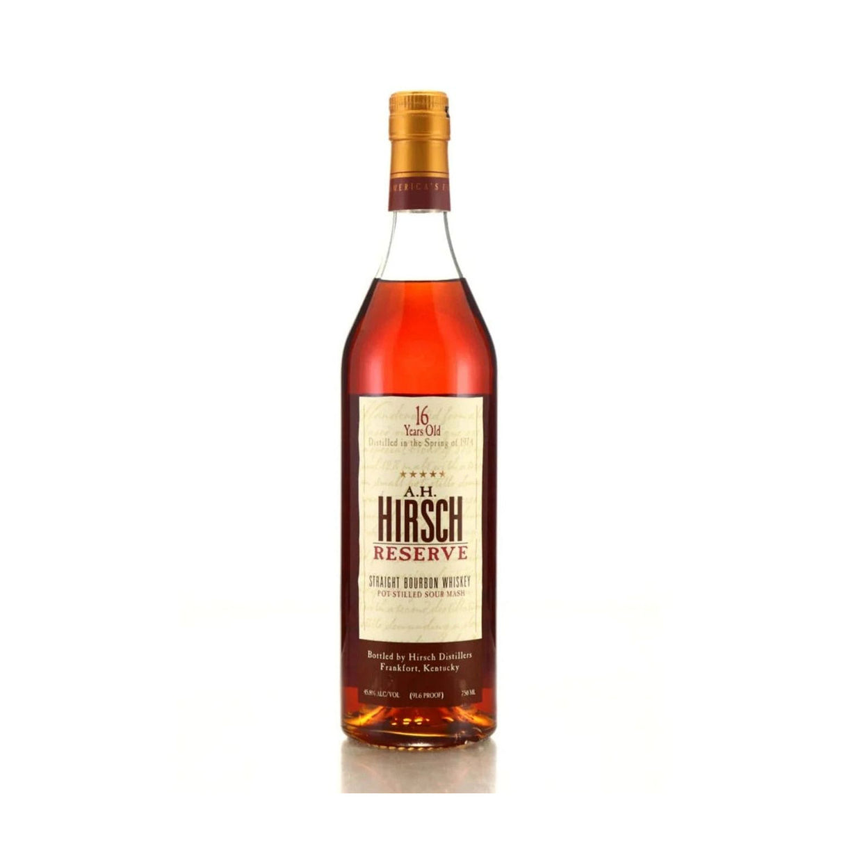 A.H. Hirsch 1974 16 Year Gold Foil Straight Bourbon Whiskey 750ml