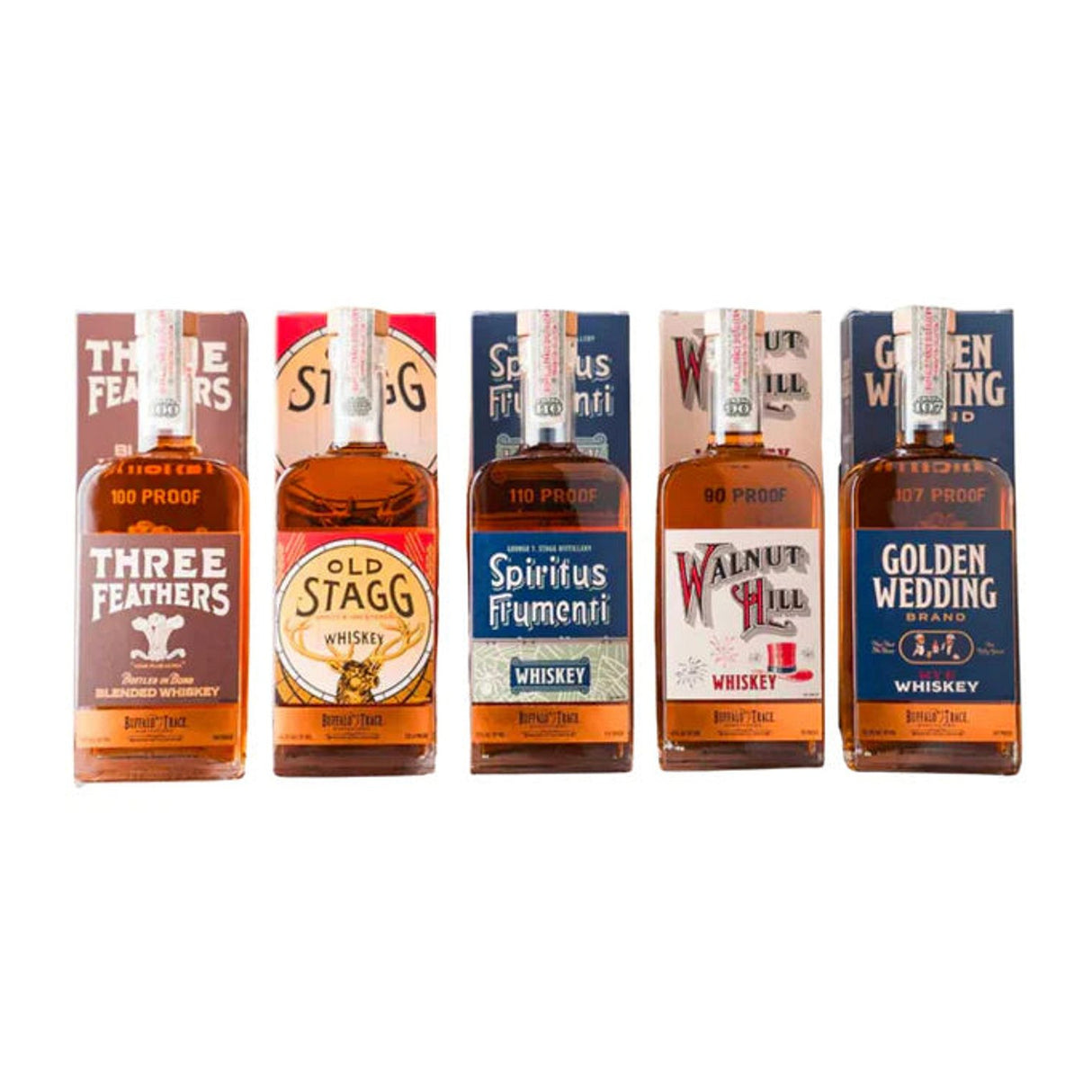 Buffalo Trace Prohibition Collection Bourbon Whiskey (5 x 375ml)