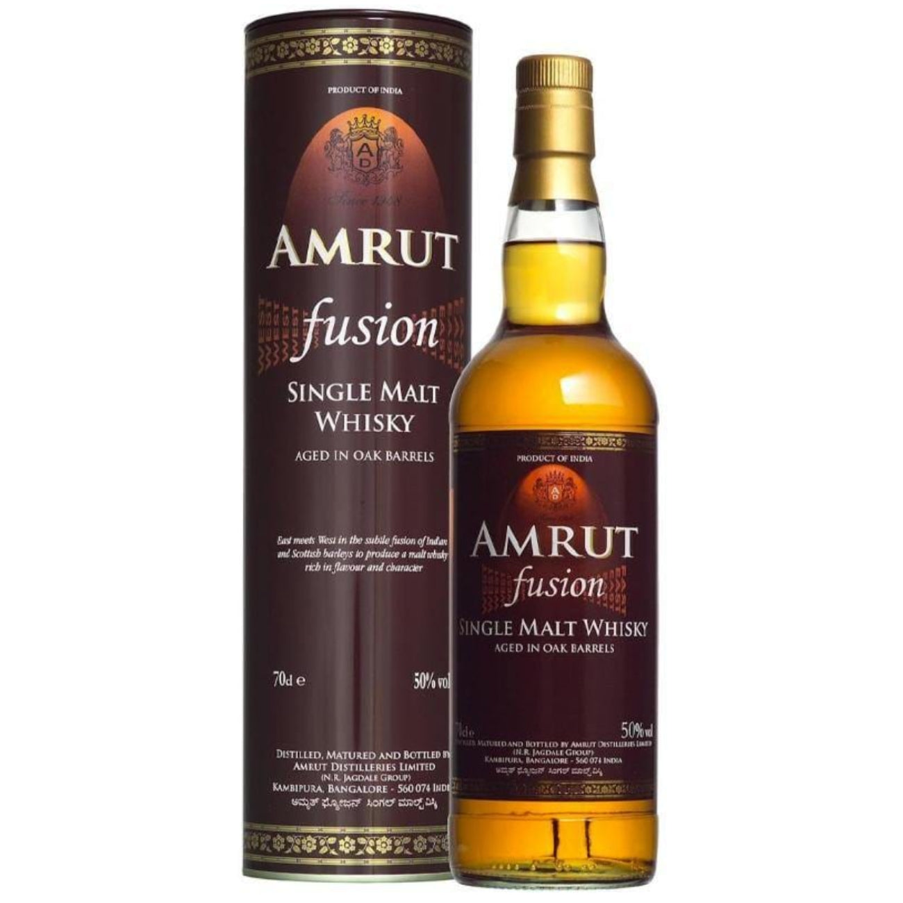 Amrut Fusion Single Malt Indian Whisky 750ml