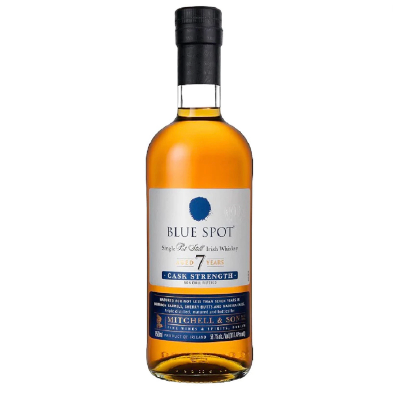 Blue Spot 7 Year Cask Strength Single Pot Still Irish Whiskey 750ml