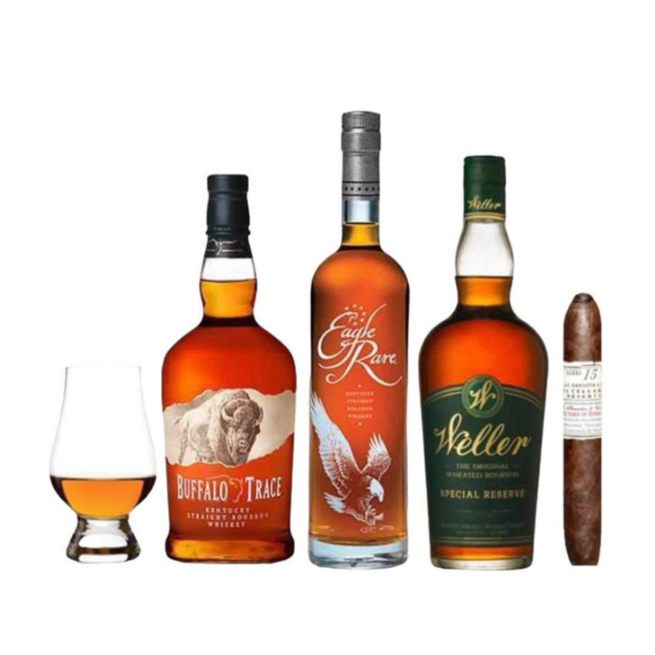 Daily Drinker Combo Gift Set with Gurkha Cigar and Glencairn Glass