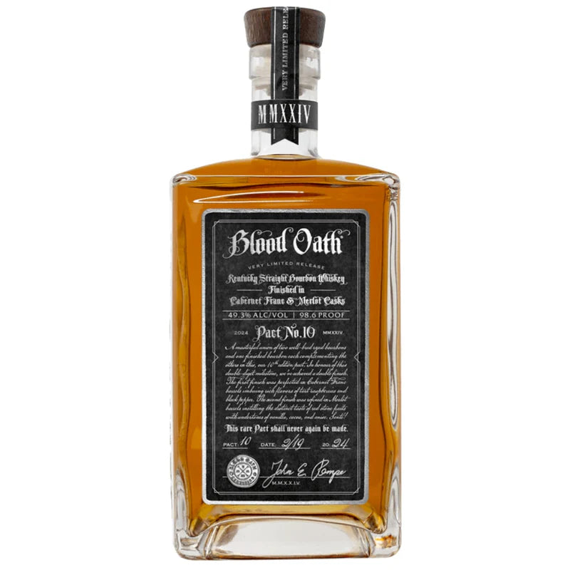 Blood Oath Pact No. 10 Kentucky Straight Bourbon Whiskey (2024 Release) 750ml
