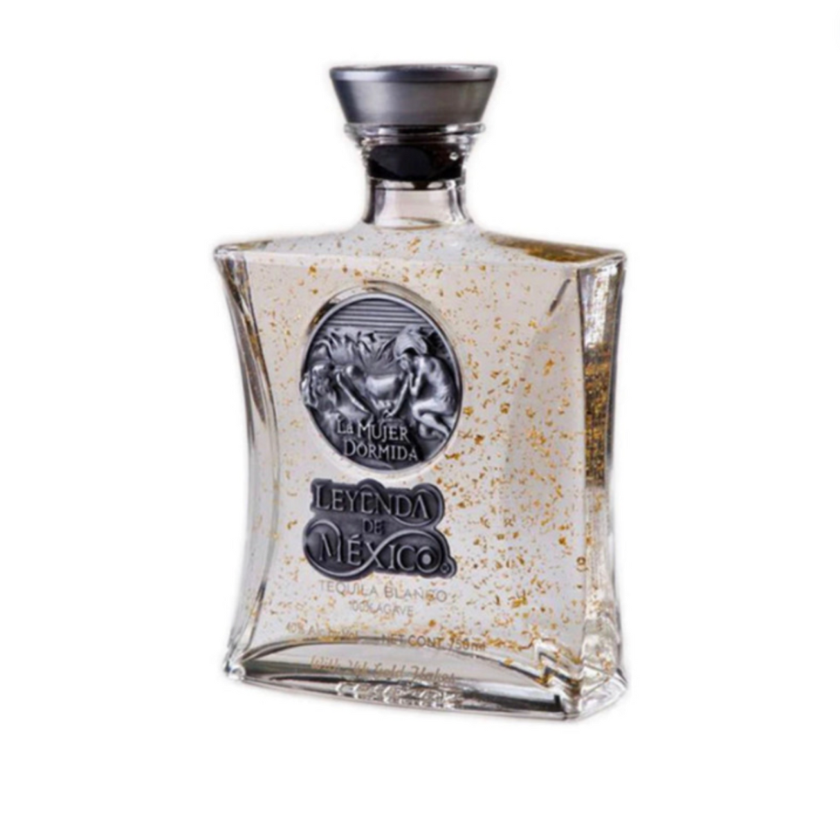 Leyenda de Mexico Blanco Tequila with Gold Flakes 750ml