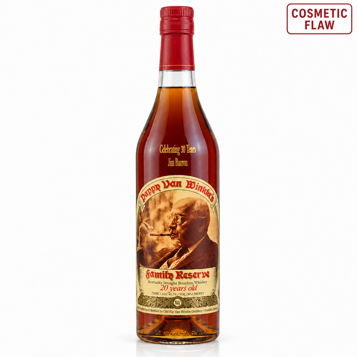 Pappy Van Winkle Family Reserve 20 Year Kentucky Straight Bourbon Whiskey 750ml Cosmetic Flaw