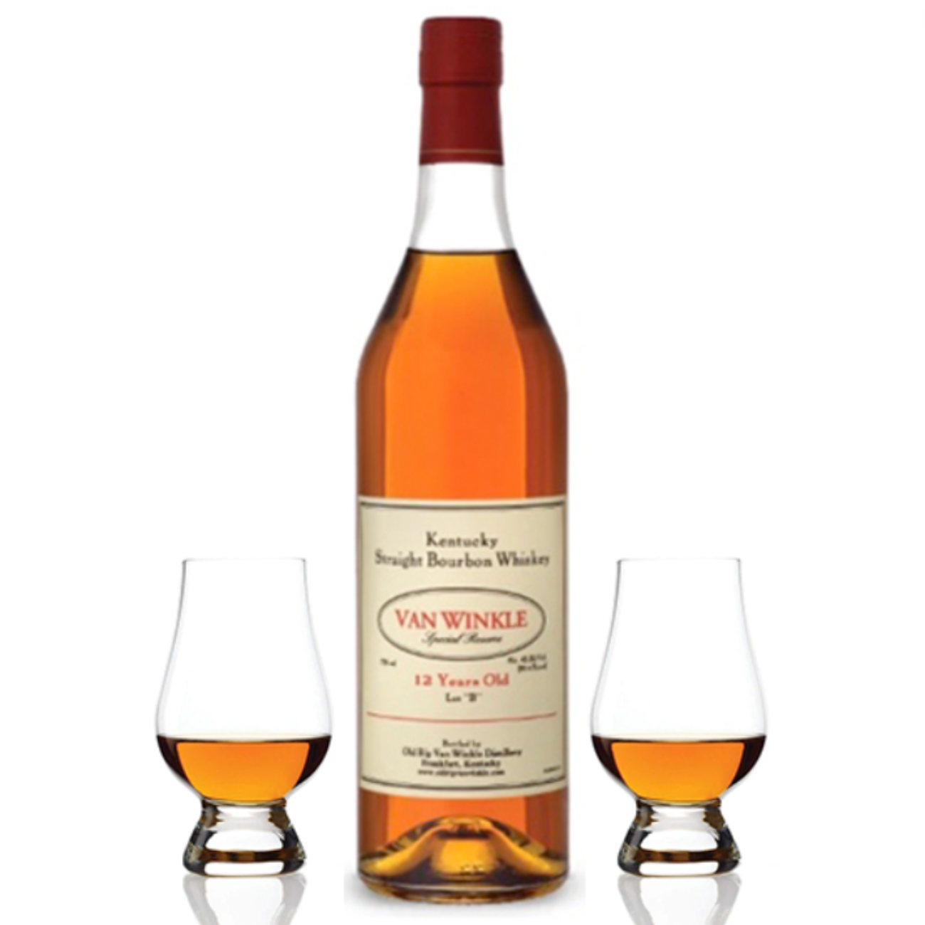 Pappy Van Winkle Special Reserve 12 Year Lot B Bourbon Whiskey Gift Set with Glasses 750ml