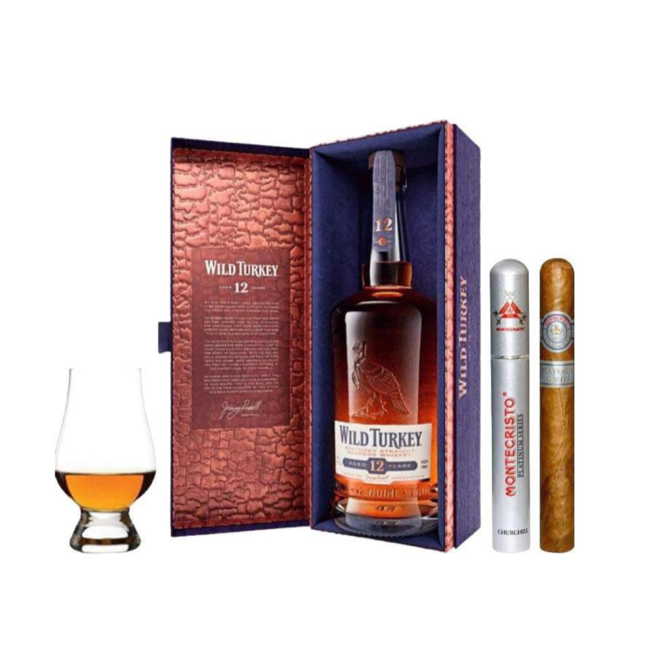 Wild Turkey 12 Year Distiller’s Reserve Bourbon Whiskey Gift Set 750ml