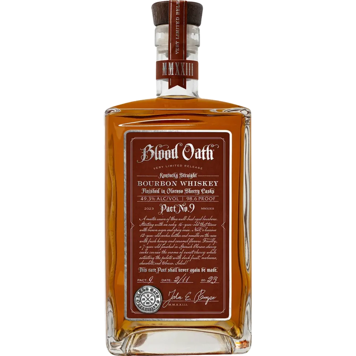 Blood Oath Pact No. 9 Kentucky Straight Bourbon Whiskey 750ml