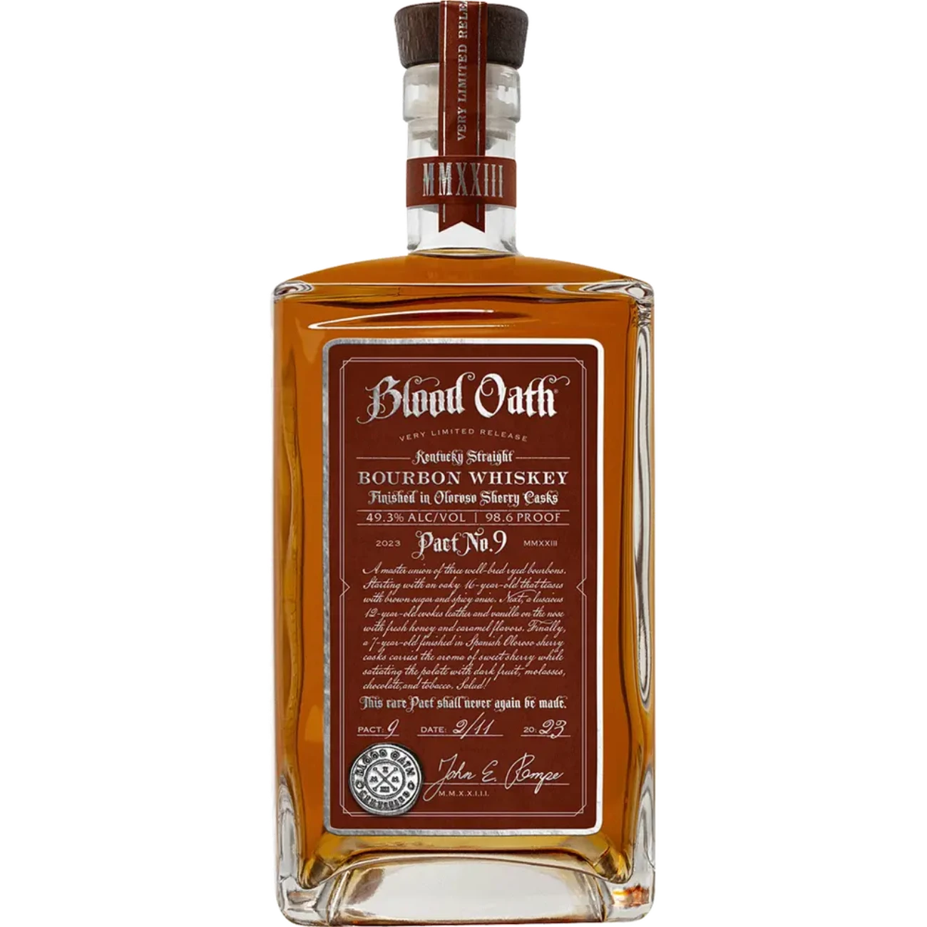 Blood Oath Pact No. 9 Kentucky Straight Bourbon Whiskey 750ml