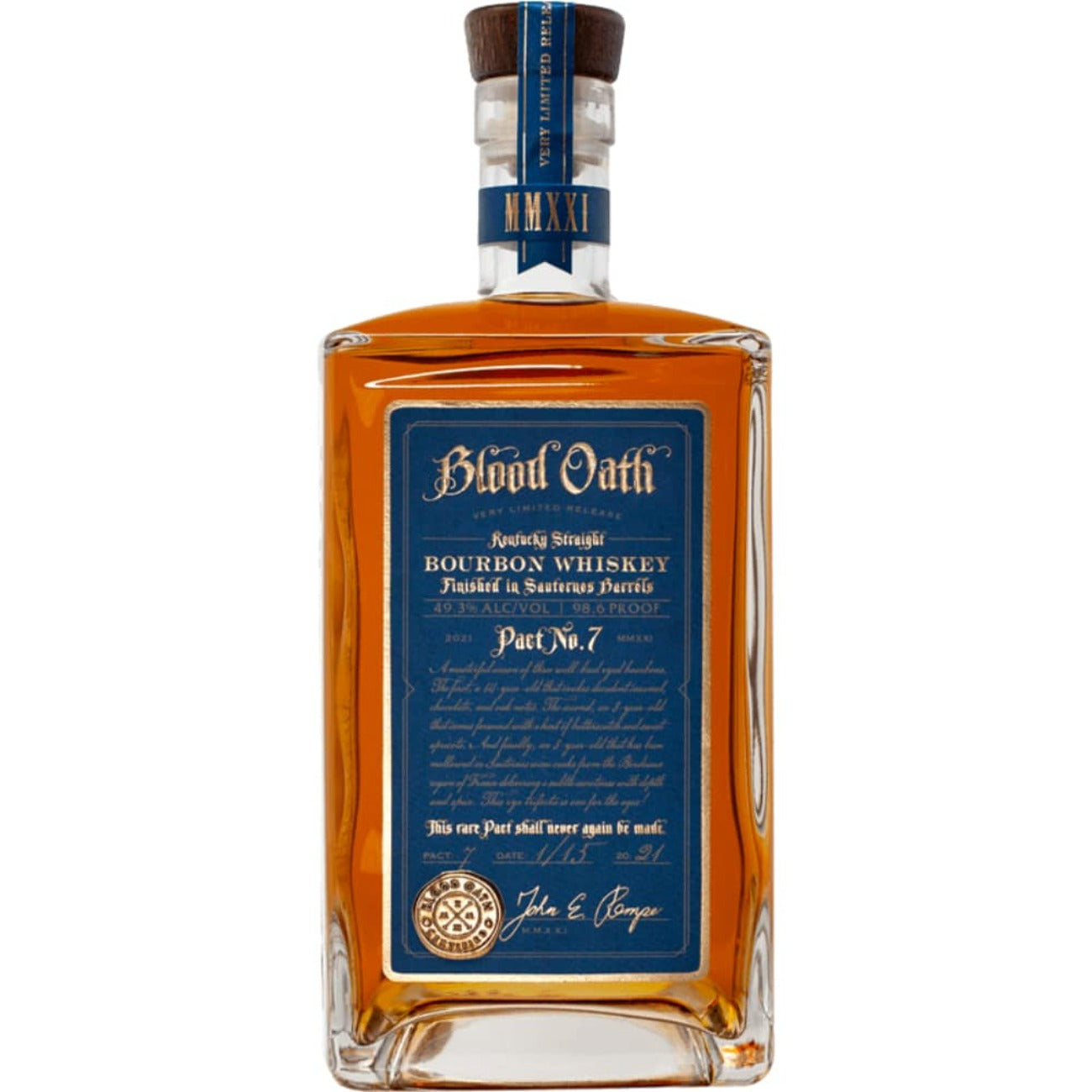 Blood Oath Pact No. 7 Kentucky Straight Bourbon Whiskey 750ml