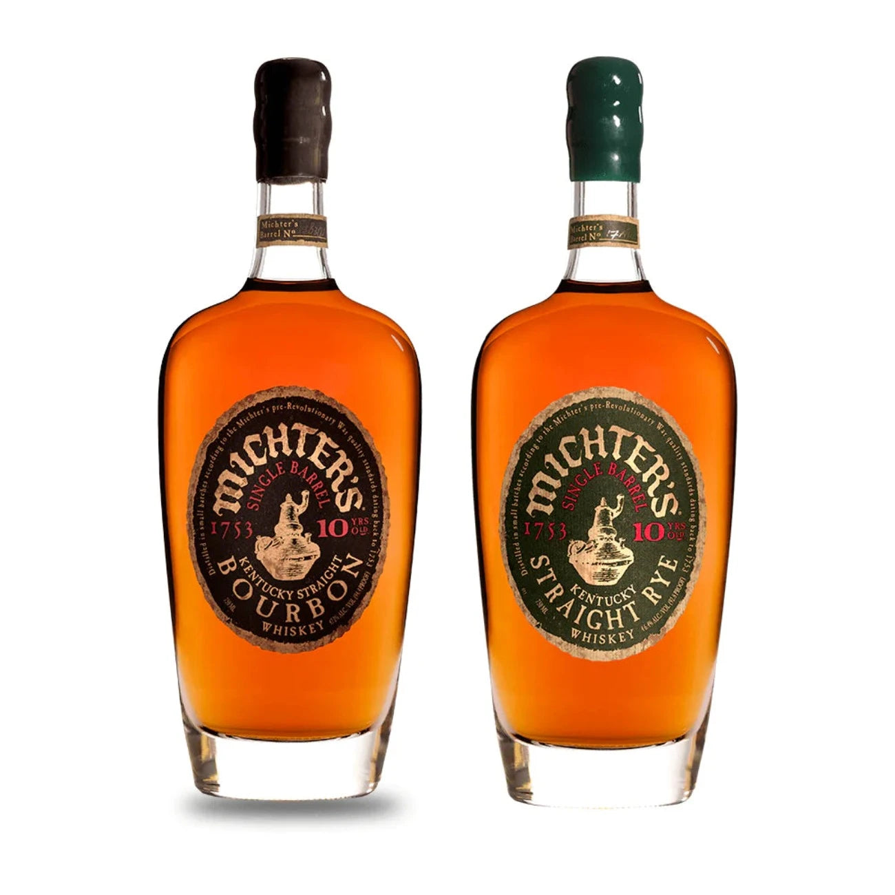 Michter’s 10 Year Bourbon and 10 Year Rye Whiskey Bundle (2 x 750ml)