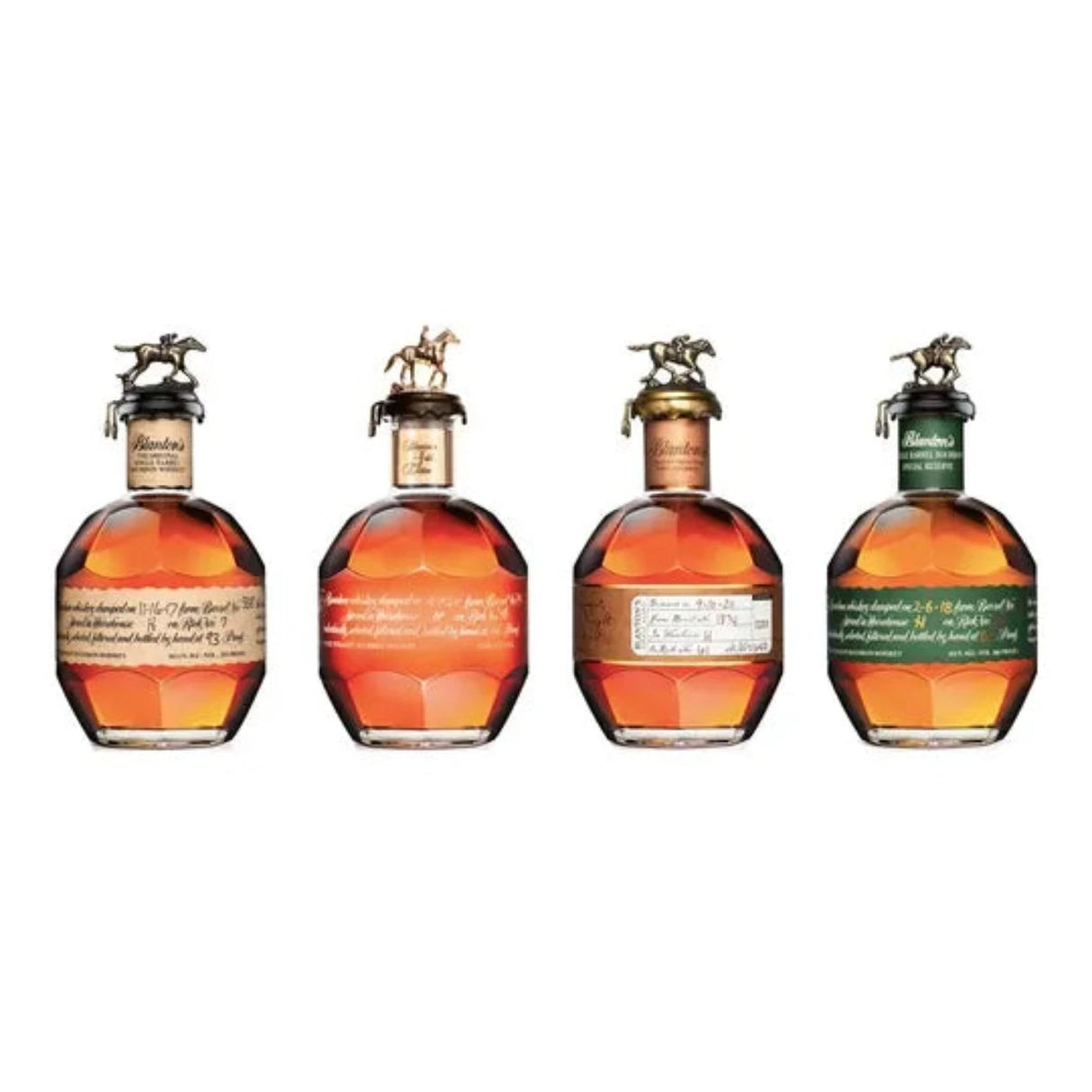 Blanton's 4 Bottle Collector’s Bundle – Original, Special Reserve, Gold & Straight From The Barrel