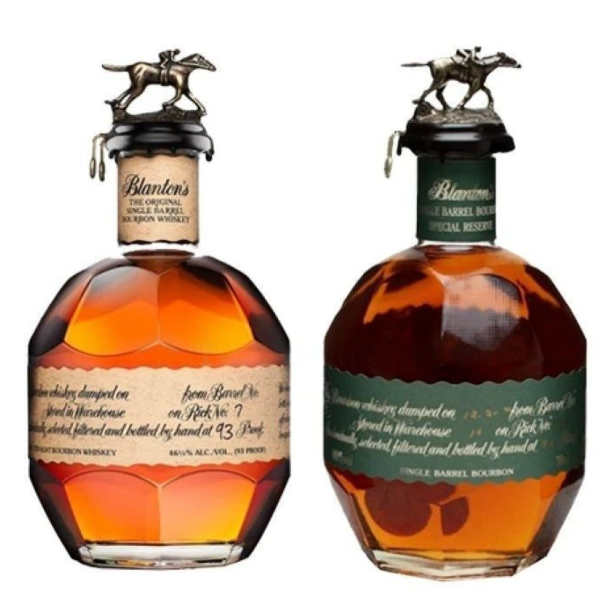 Blanton's Original Single Barrel and Special Reserve Green Label Bourbon Bundle