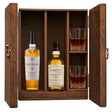 The Macallan 12 Year Double Cask & The Balvenie 12 Year DoubleWood wooden gift box with 2 glasses