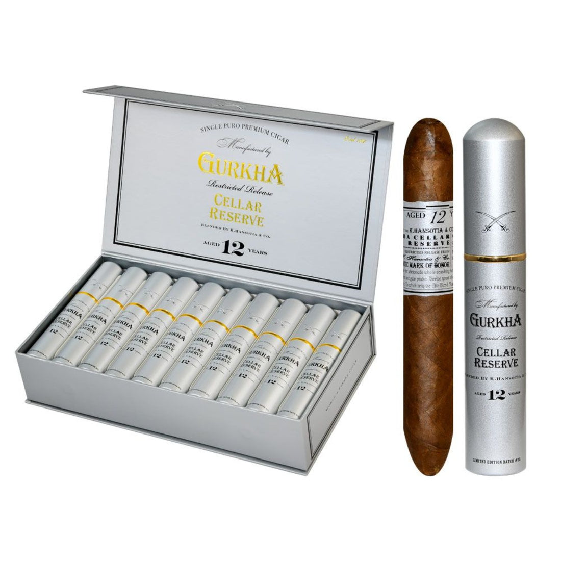 Gurkha 12yrs Cellar Reserva Tubbe Single | Cigar