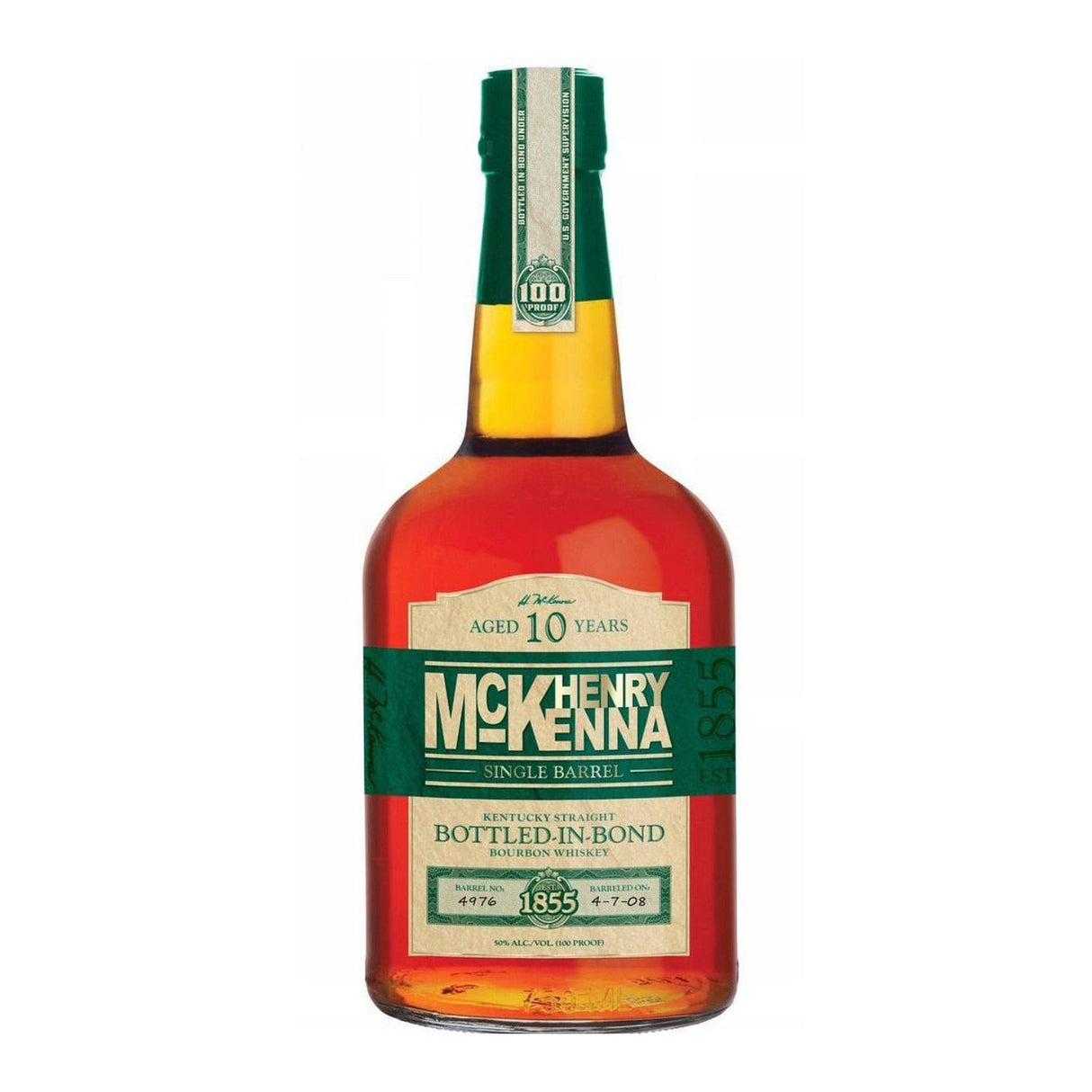 Henry McKenna 10 Year Bottled in Bond Kentucky Straight Bourbon Whiskey 750ml