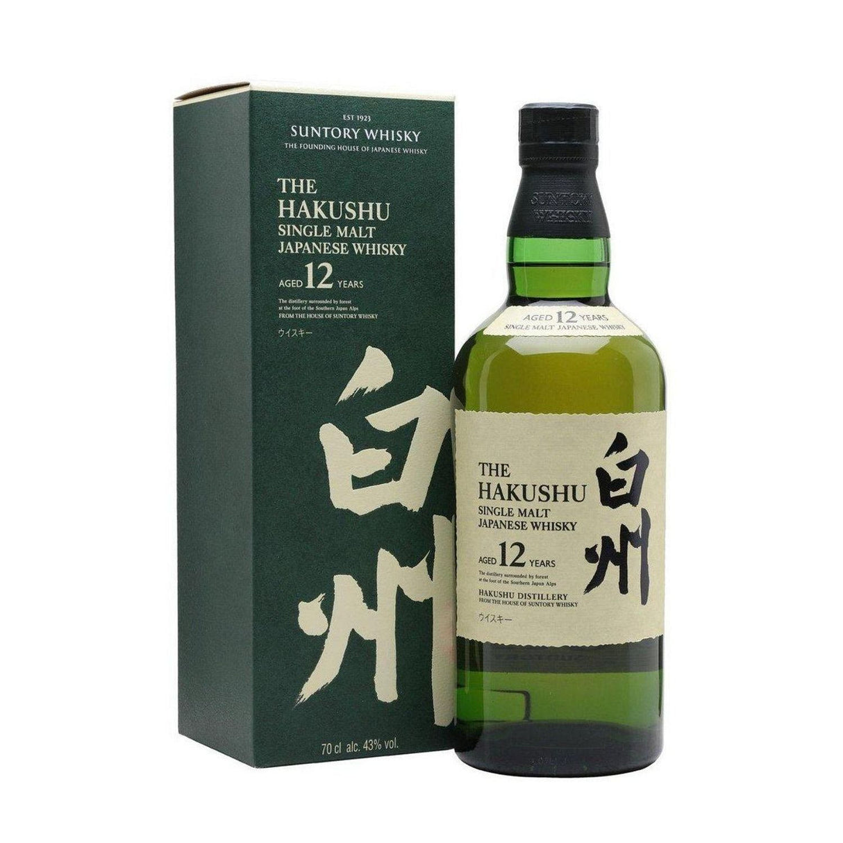 Hakushu 12 Year Single Malt Japanese Whisky 700ml