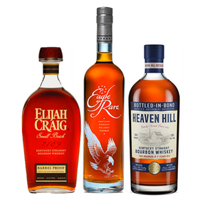 Heaven Hill, Eagle Rare, and Elijah Craig Bourbon Bundle (3 x 750ml)