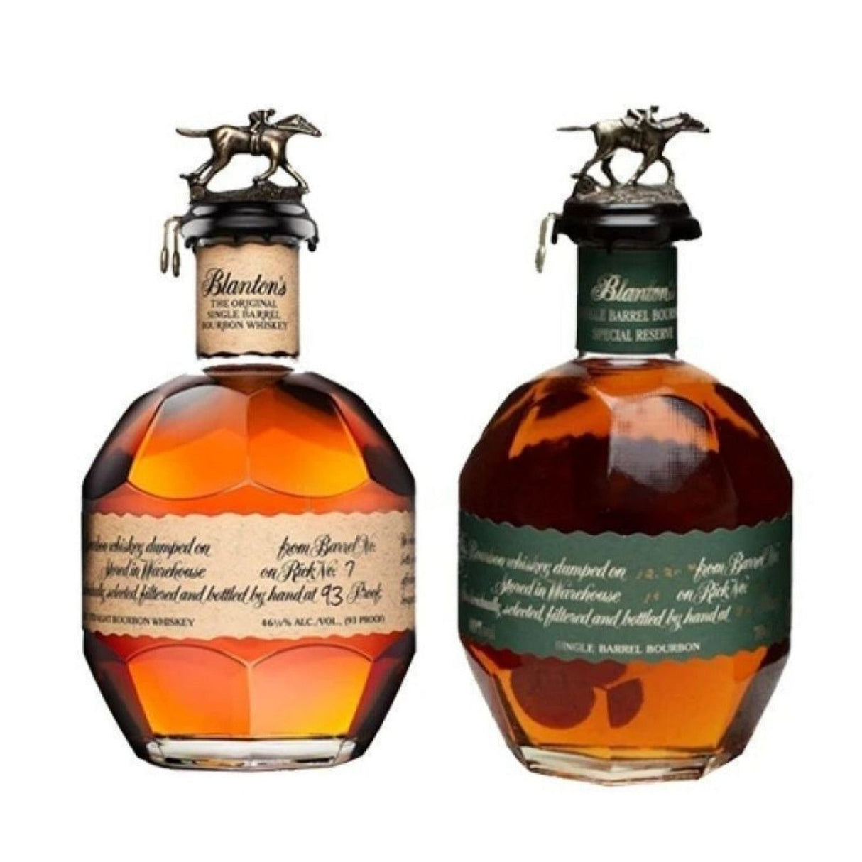 Blanton's Original Single Barrel and Special Reserve Green Label Bourbon Bundle