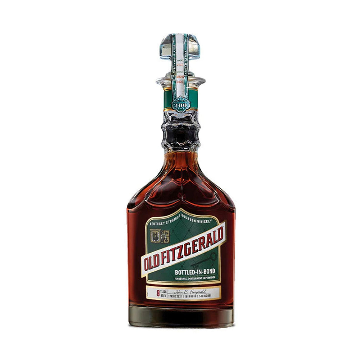 Old Fitzgerald 8 Year Bottled-in-Bond Bourbon Whiskey (Spring 2021 Release) 750ml