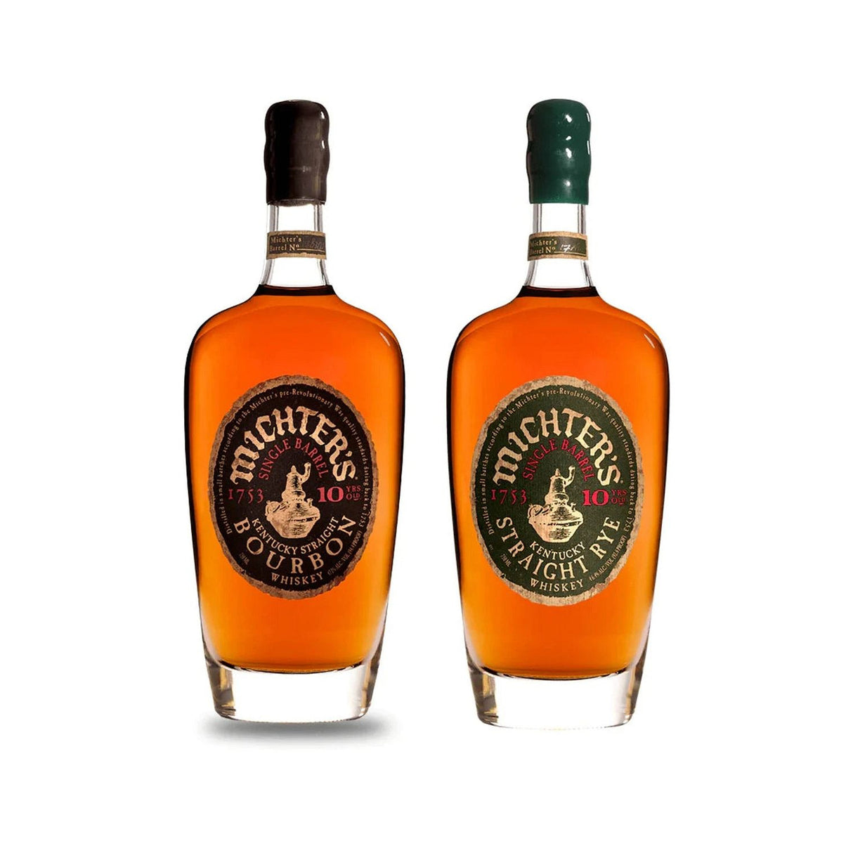 Michter’s 10 Year Bourbon and 10 Year Rye Whiskey Bundle (2 x 750ml)