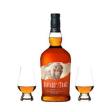 Buffalo Trace Kentucky Straight Bourbon Whiskey Gift Set with 2 Glencairn Glasses 750ml