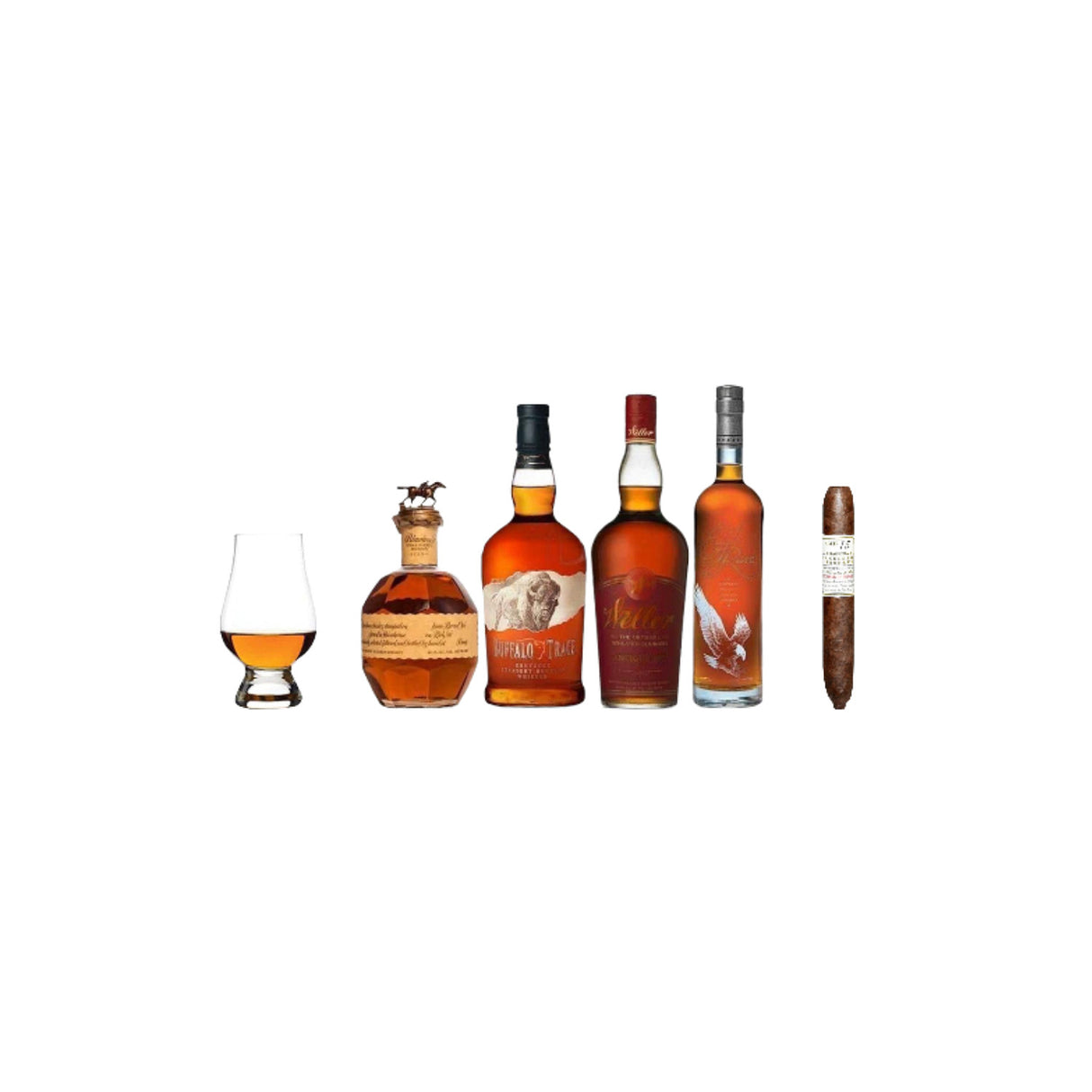 Buffalo Trace Starter Pack Bourbon Gift Set – Blanton's Single Barrel, Weller Antique 107, Eagle Rare, Buffalo Trace (4 x 750ml)