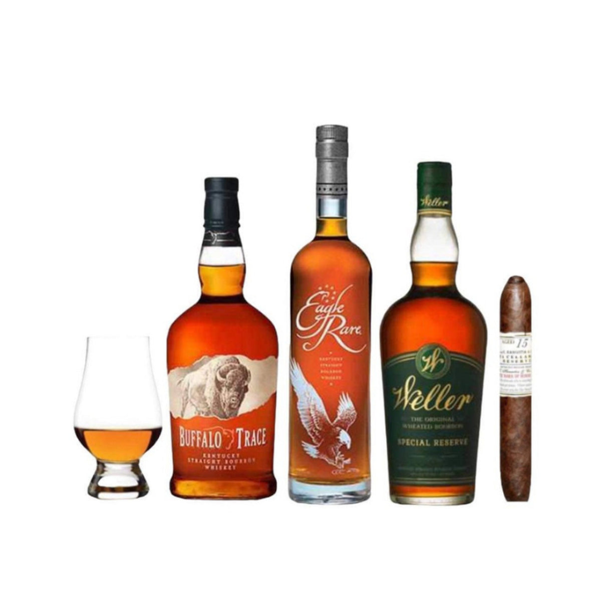 Daily Drinker Combo Gift Set with Gurkha Cigar and Glencairn Glass