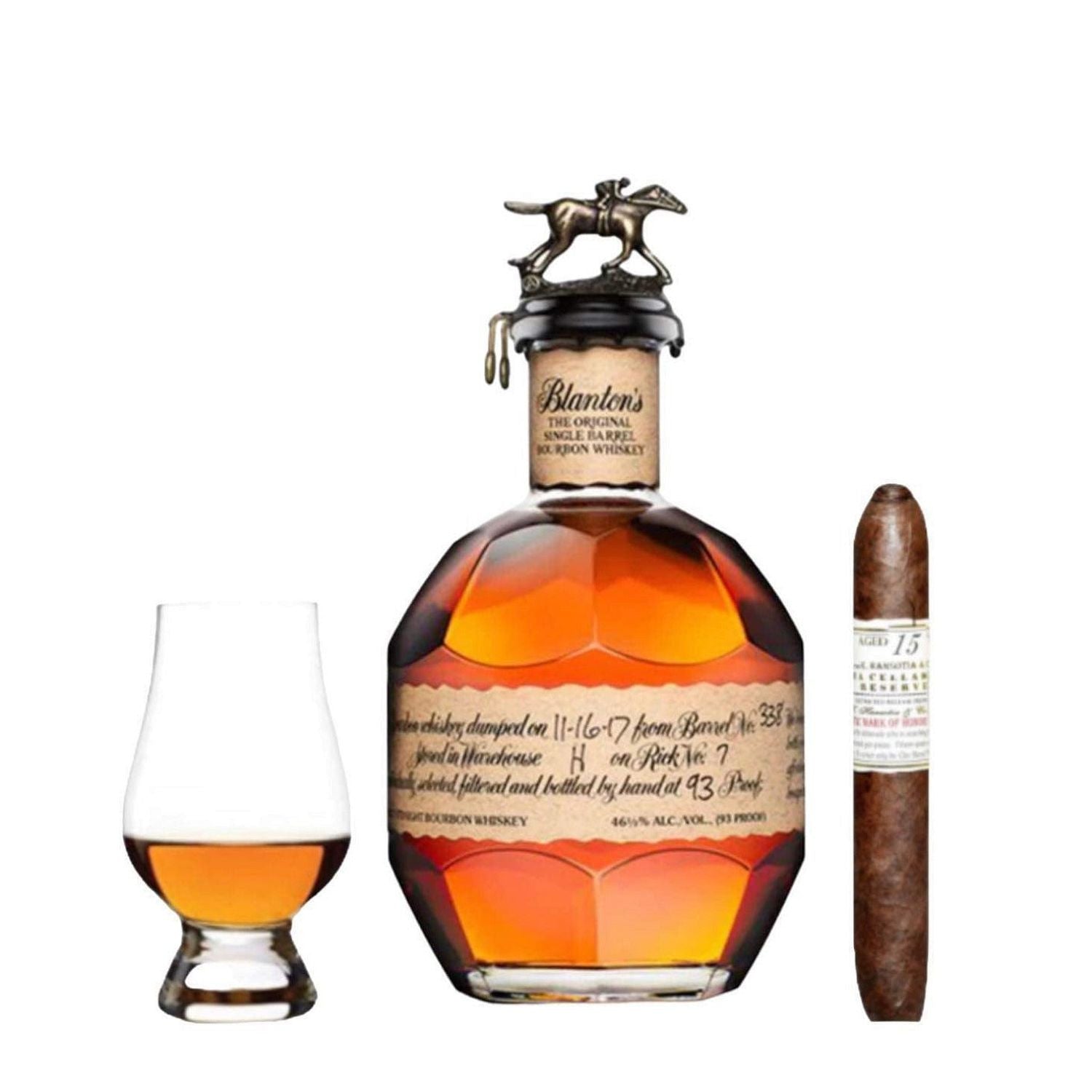 Blanton's Original Single Barrel Bourbon Gift Set with Cigar