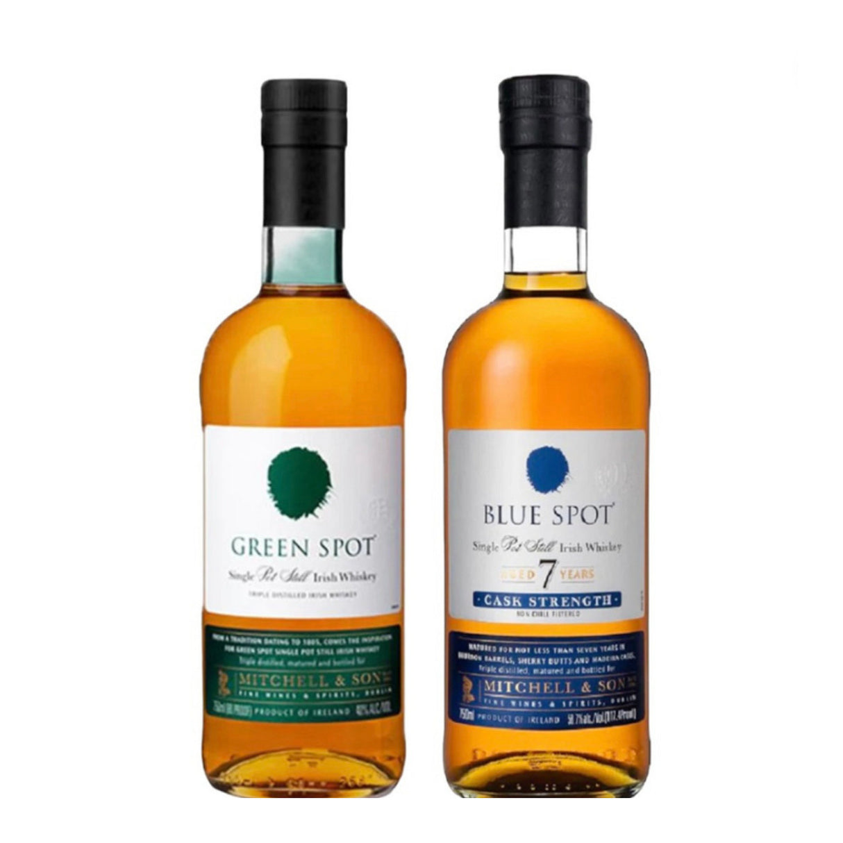 Green Spot and Blue Spot Irish Whiskey Duo Set (2 x 750ml)