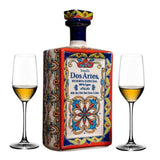 Dos Artes Reserva Anejo Tequila Gift Set with 2 Tequila Glasses 1L