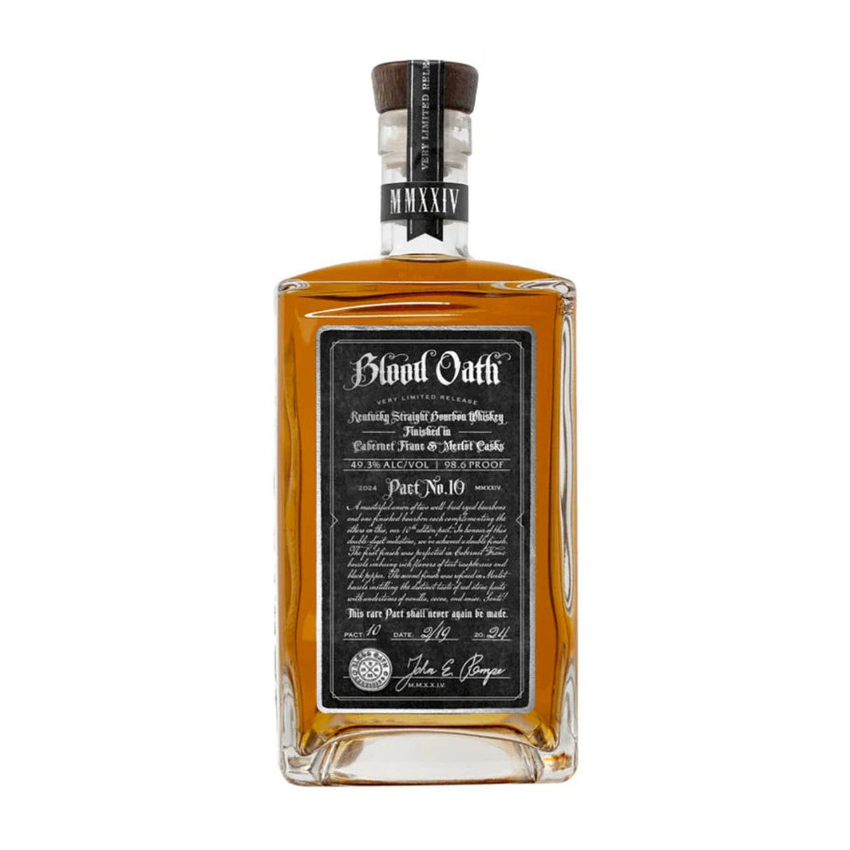 Blood Oath Pact No. 10 Kentucky Straight Bourbon Whiskey (2024 Release) 750ml
