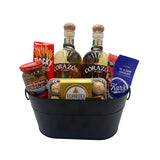 Corazon Single Barrel Blanton's Reposado Tequila & Corazon Weller Reposado Tequila Gift Basket (2 x 750ml + Assorted Items)