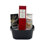 The Macallan 12 Year Scotch Whisky Gift Basket with Old Fashioned Glasses, Chocolate & Cookies