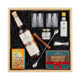 Basil Hayden's Old-Fashioned Wooden Gift Crate - Bourbon, Glasses, Bitters & Bar Tools