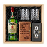 Jameson Irish Whiskey Gift Crate - Whiskey, Glasses, Journal & Whiskey Balls