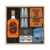 Elmer T. Lee Single Barrel Sour Mash Bourbon Gift Crate - Whiskey, Glasses, Journal & Chocolate