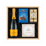 Veuve Clicquot Yellow Label Brut Champagne & Chocolate Celebration Gift Crate