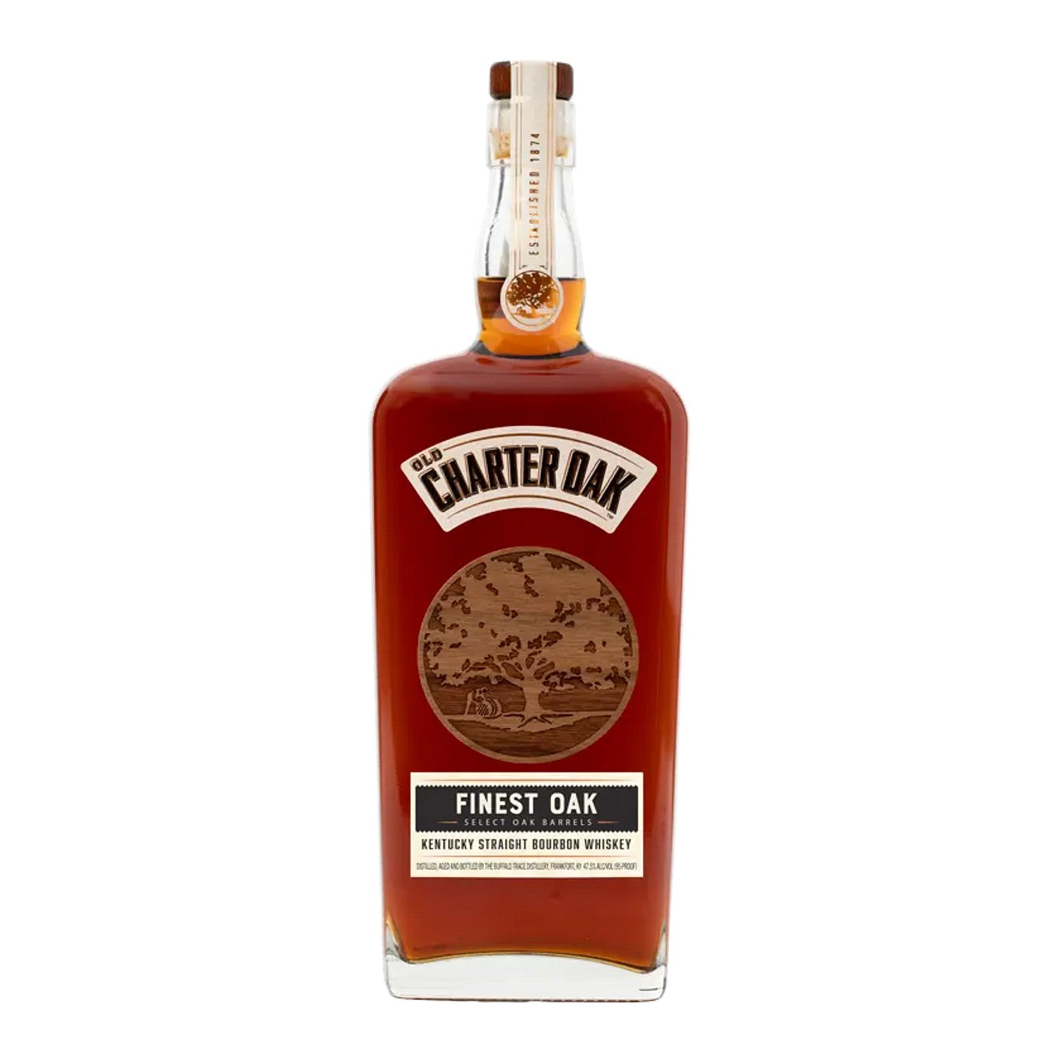 Old Charter Finest Oak Bourbon Whiskey 750ml | Total Bourbon