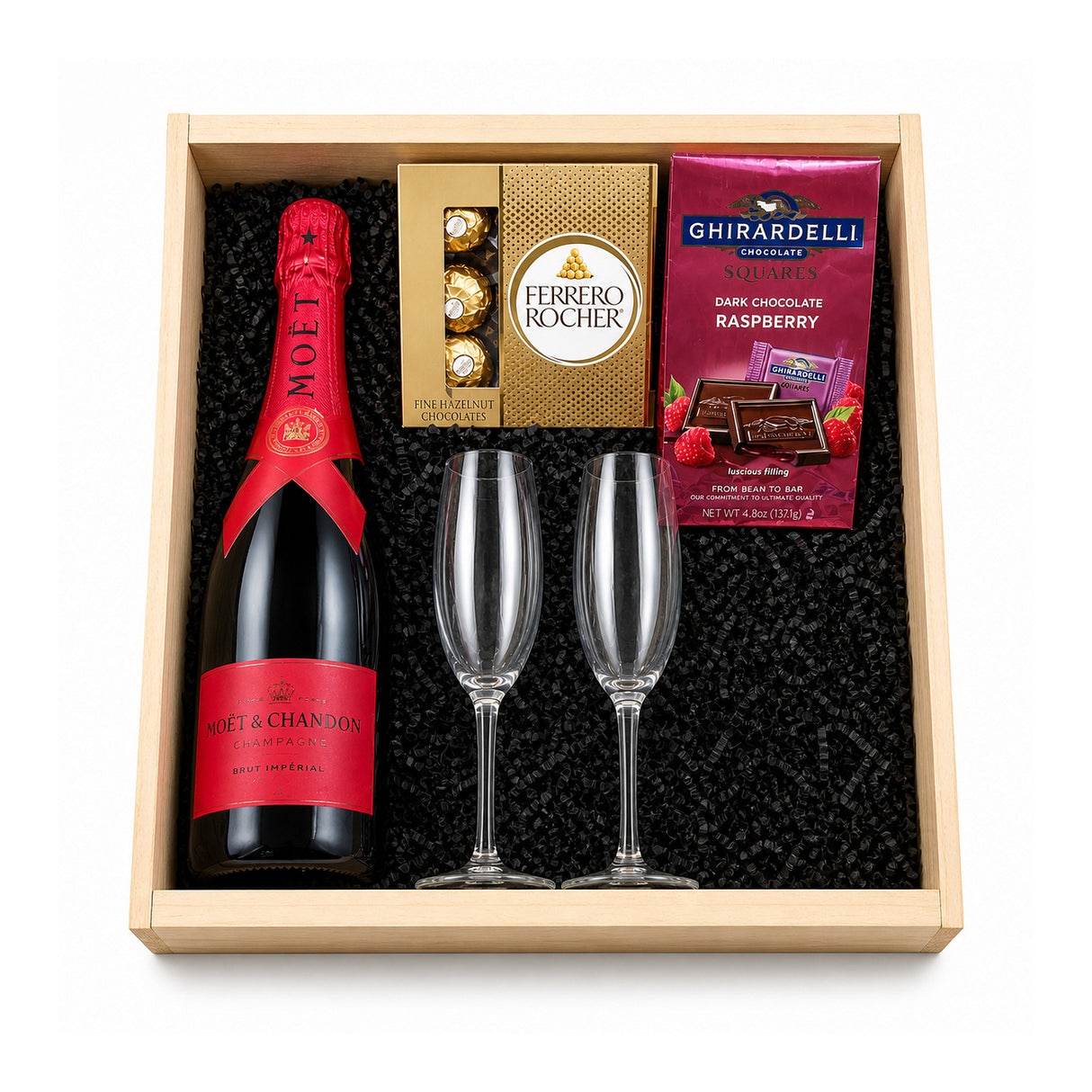 Moet & Chandon Special Edition Brut Imperial Champagne Gift Crate with Flutes 750ml