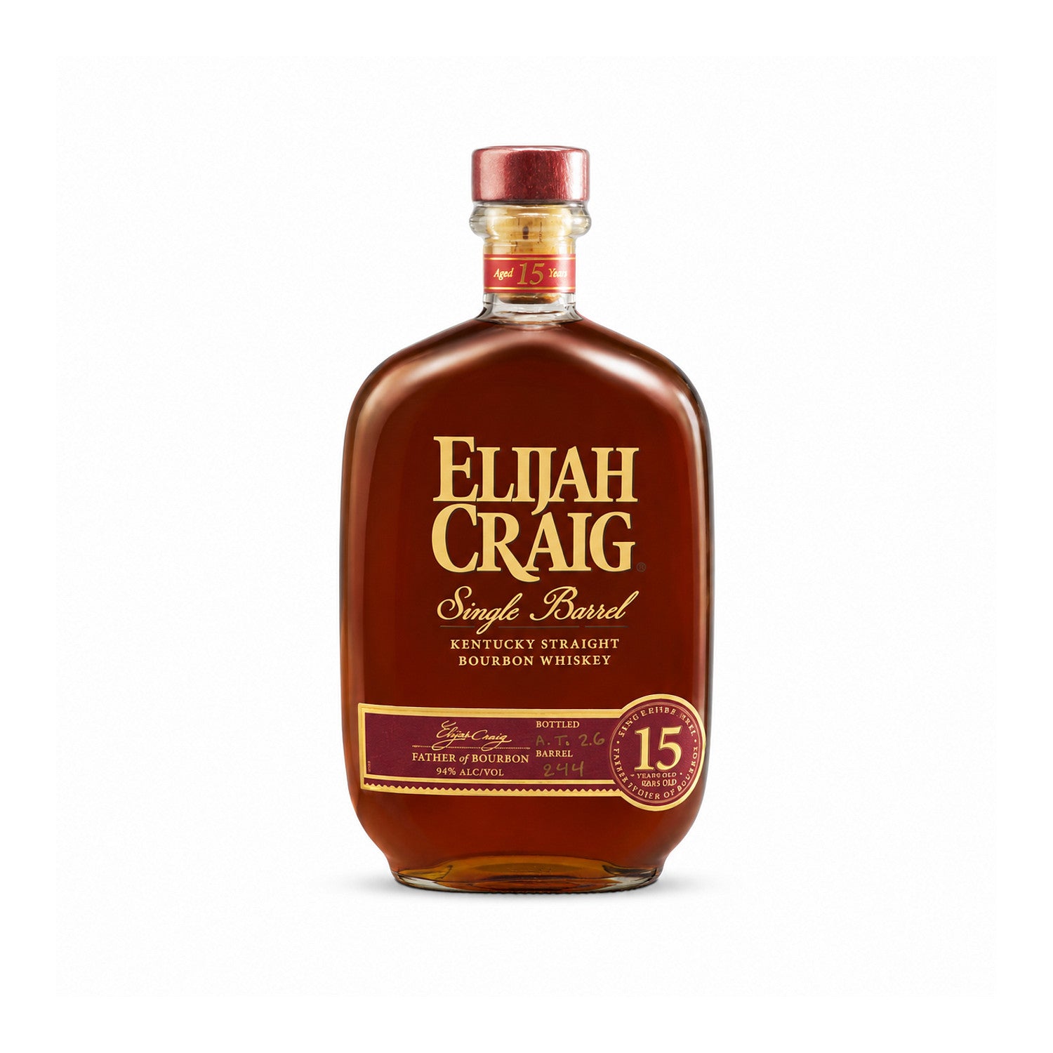 Elijah Craig 15 Year Old Single Barrel Bourbon 750ml | Total Bourbon