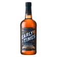 Early Times Bottled-in-Bond Kentucky Straight Bourbon Whisky 750ml bourbon bottle with rich amber glass, black screw cap with orange band, and navy blue label with bold white lettering and orange accents against a clean white background