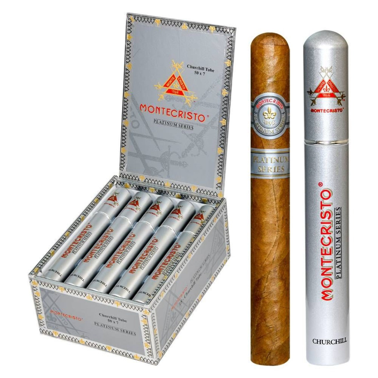 Montecristo Platinum Churchill Tube Single | Cigar
