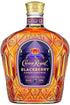 Crown Royal Blackberry whisky bottle on a white background