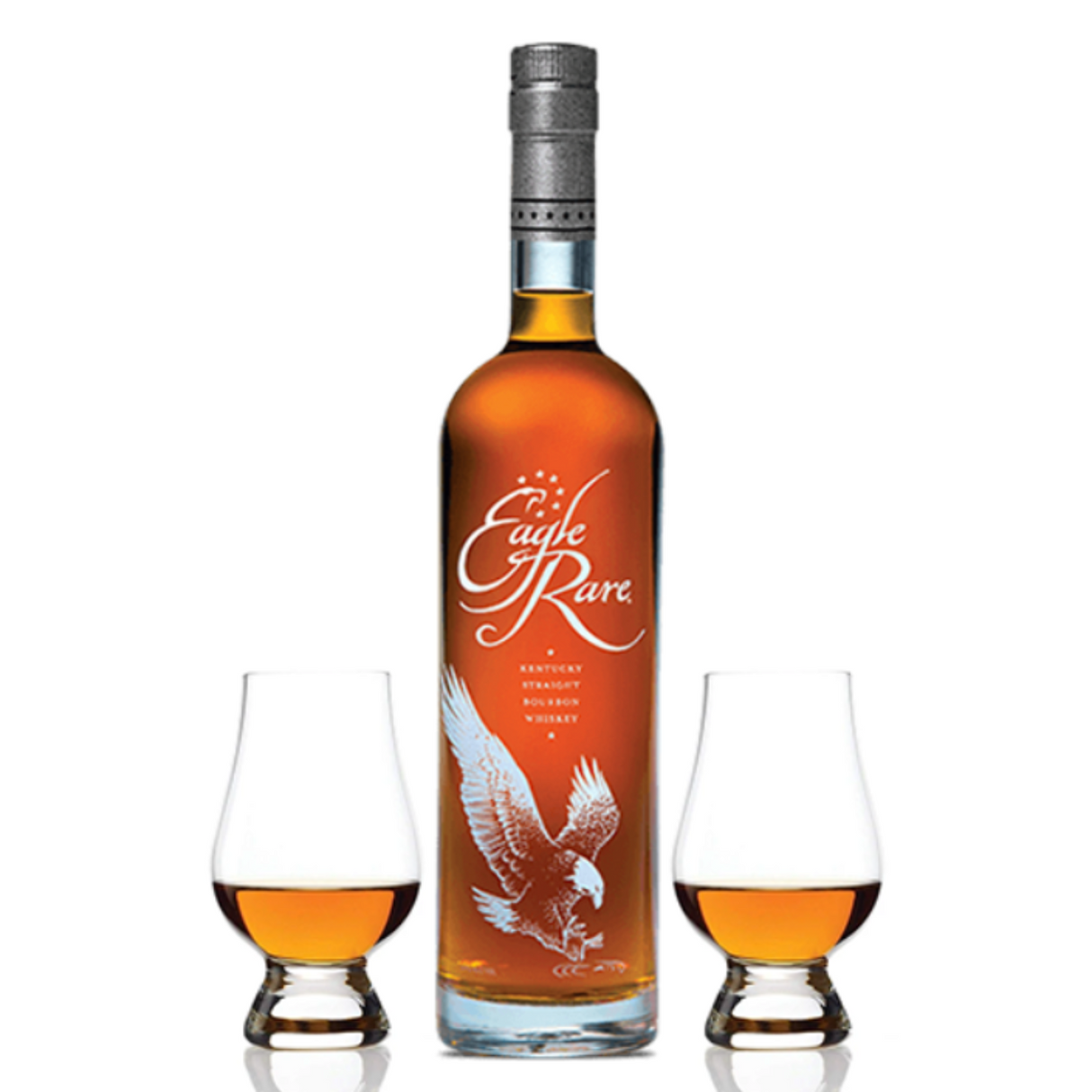 Eagle Rare 10 Year Kentucky Straight Bourbon Whiskey Gift Set with 2 Glencairn Glasses 750ml