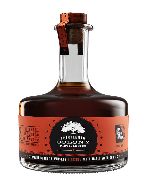 13th Colony Maple Spiral Finish Straight Bourbon Whiskey 750ml