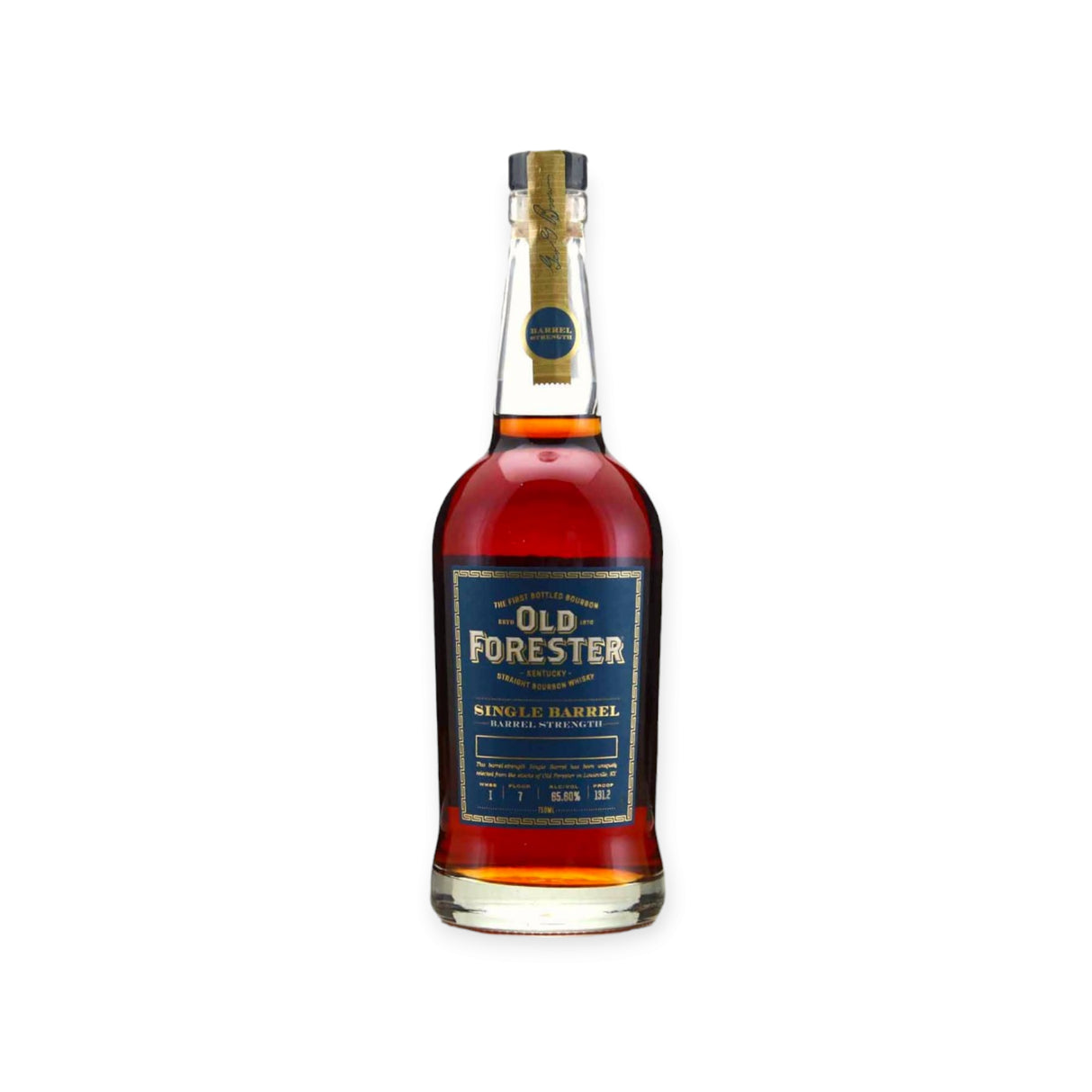 Old Forester Single Barrel Barrel Strength Bourbon Whiskey 750ml