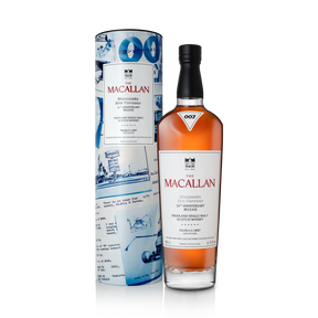 Macallan Diamonds Are Forever 18 Year Old Scotch whisky bottle on white background