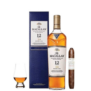 The Macallan 12yr Double Cask | Cigar & Glencairn GIFT SET